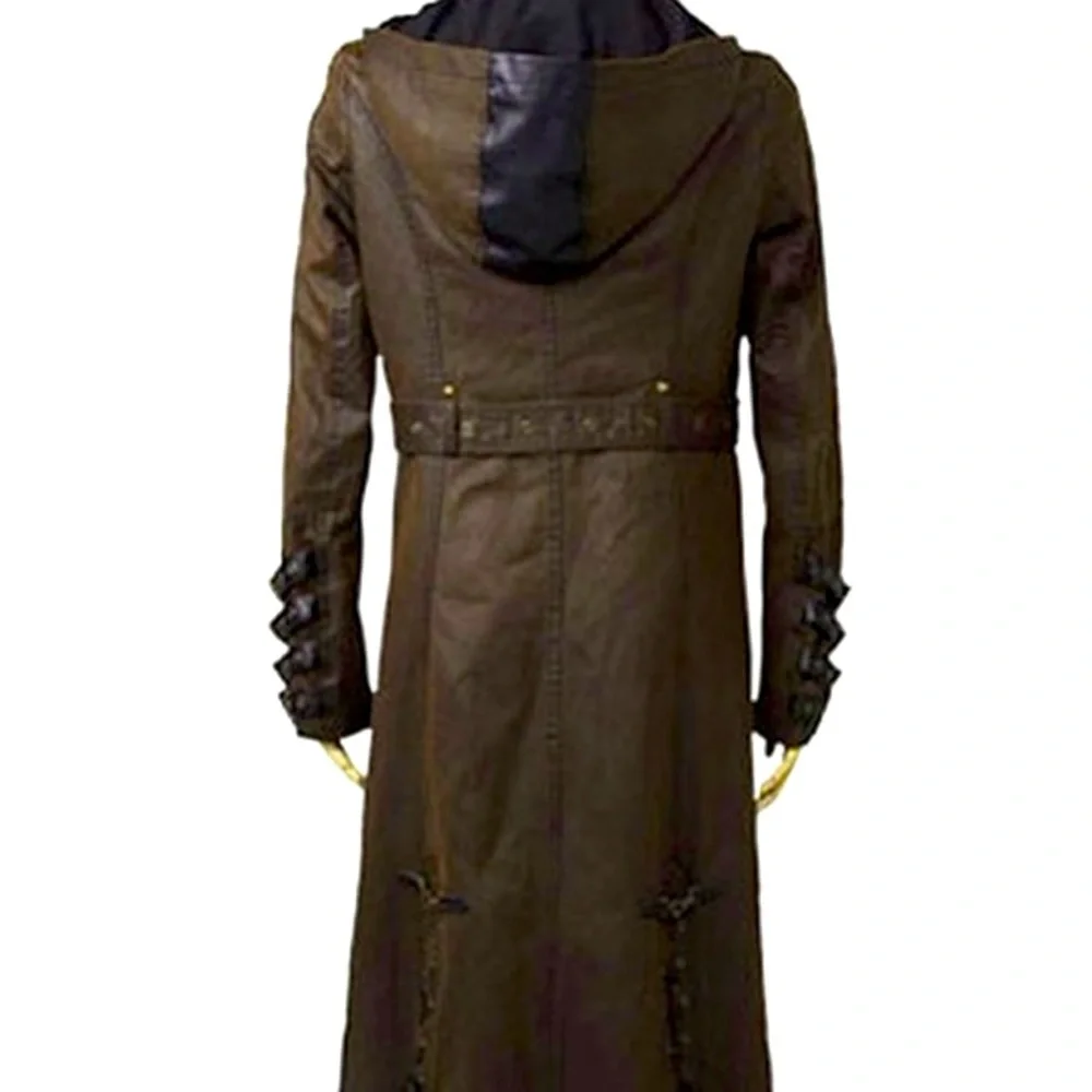 Punk Rave Hooded Long Coat - Picture 4 of 9